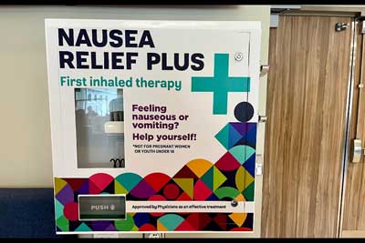 nausea relief vending machines