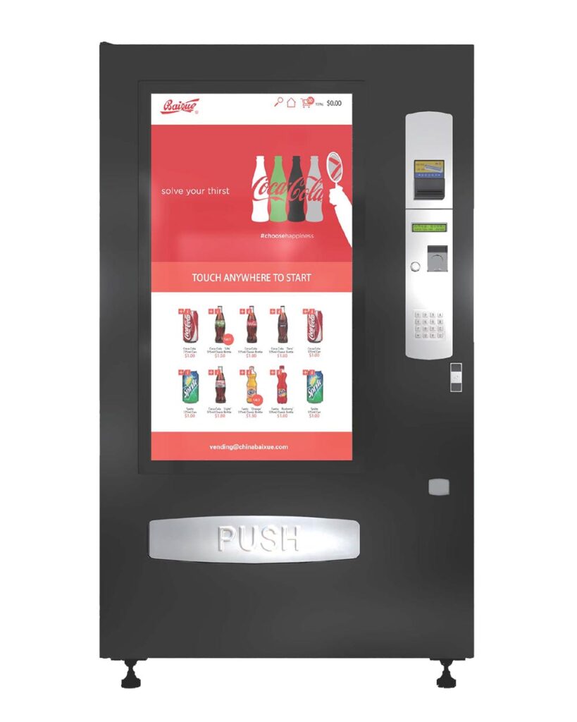 Sydney vending machine showroom — full touchscreen combo vending machine on display