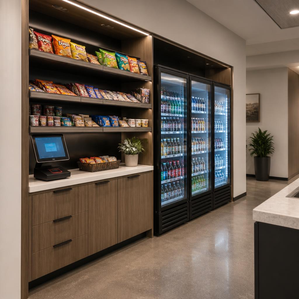 VMA Free Micro-Market Fit-Out free-placement vending machine available in Australia