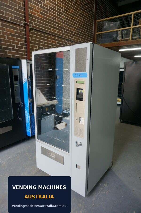 Photograph of 4 wide combo vending machine, unit reference 1188