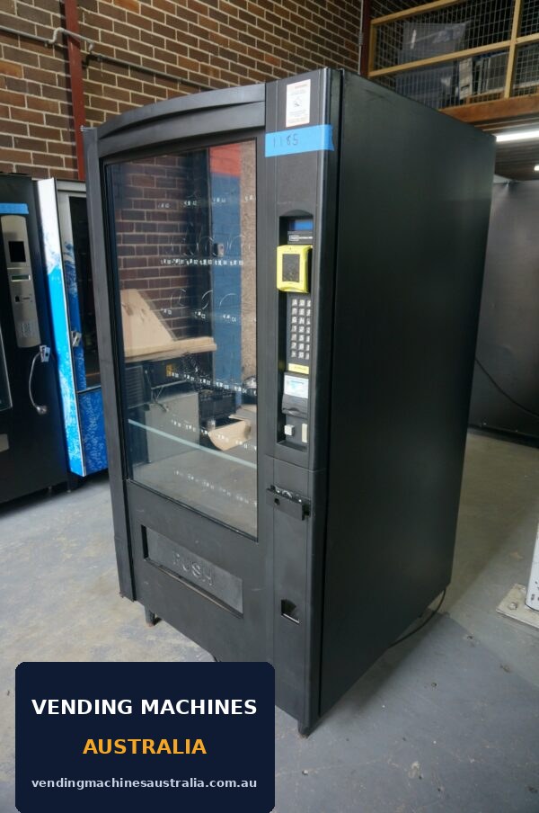Photograph of 5 wide combo vending machine, unit reference 1185