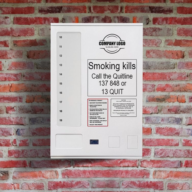 Single-line wall-mounted vending dispenser