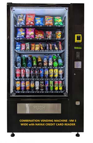 Combination Vending Machine - CVM 5 wide