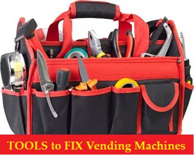 Tool bag - Fix Vending Machines - tools needed for vending machine repairs